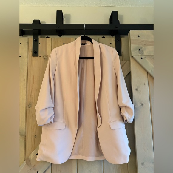 Express Light Pink Boyfriend Blazer - Picture 2 of 10